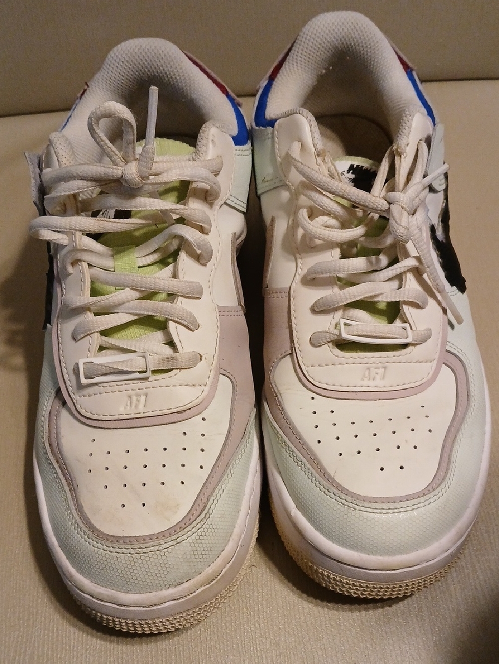 Nike White Multicolor Women's Sneakers